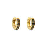 Black Diamond Ear Cuff|14k Gold