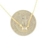Solitaire Baguette Necklace