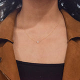 Solitaire Baguette Necklace