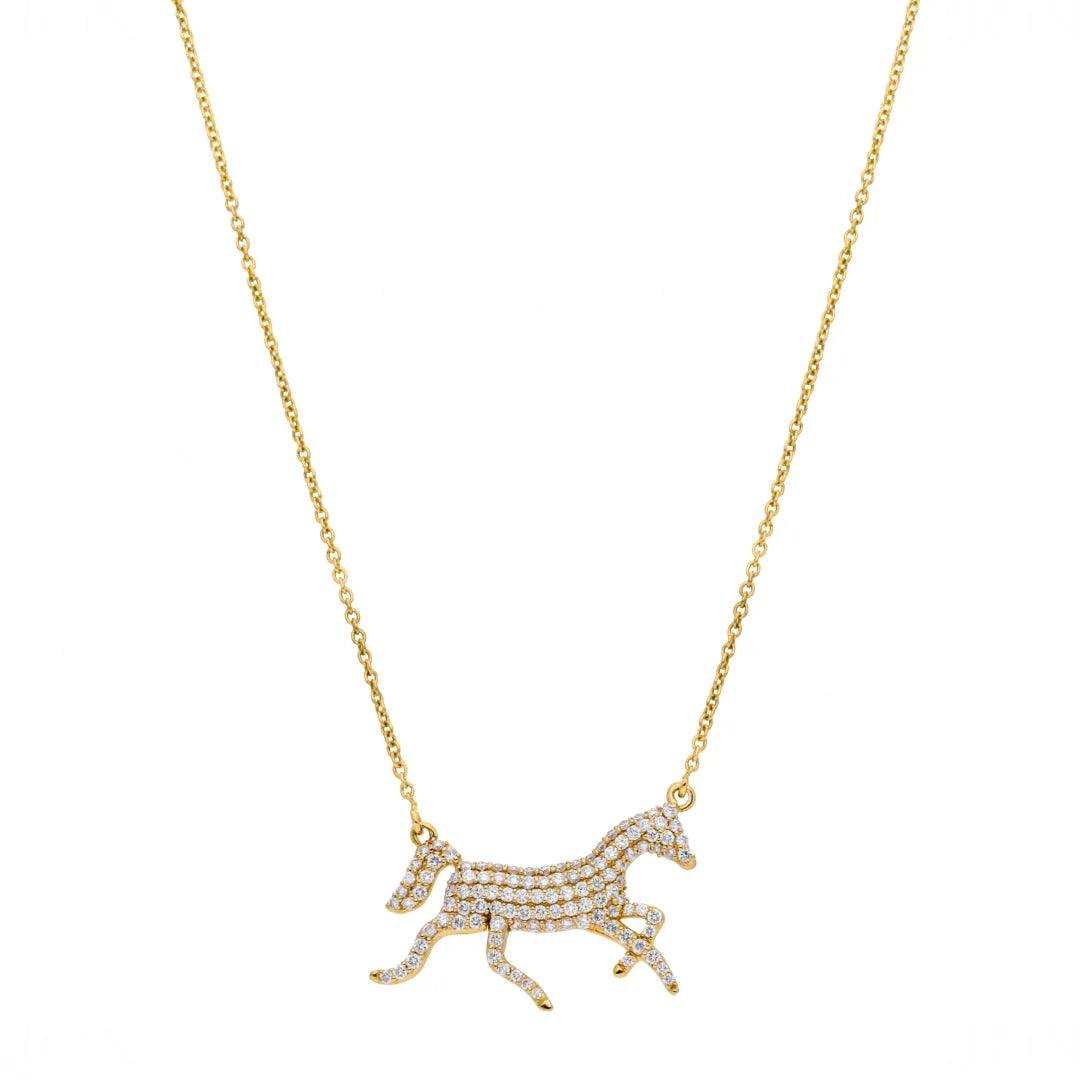 Diamond Stallion Pendant