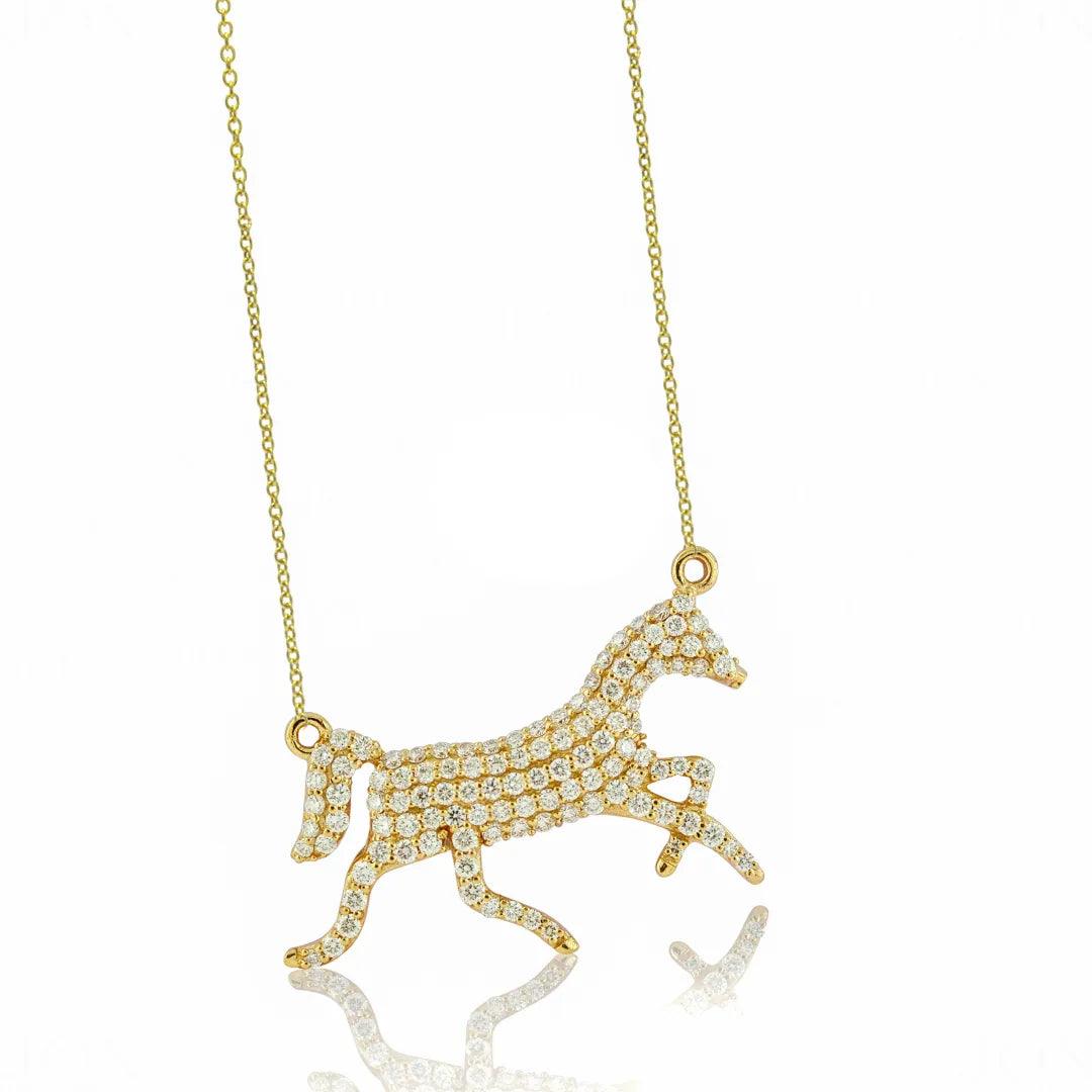 Diamond Stallion Pendant