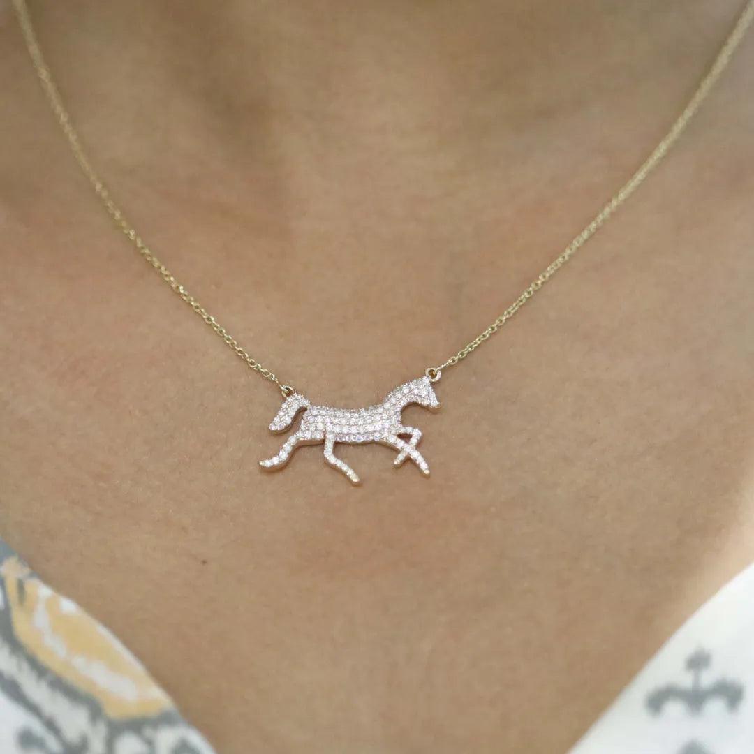 Diamond Stallion Pendant