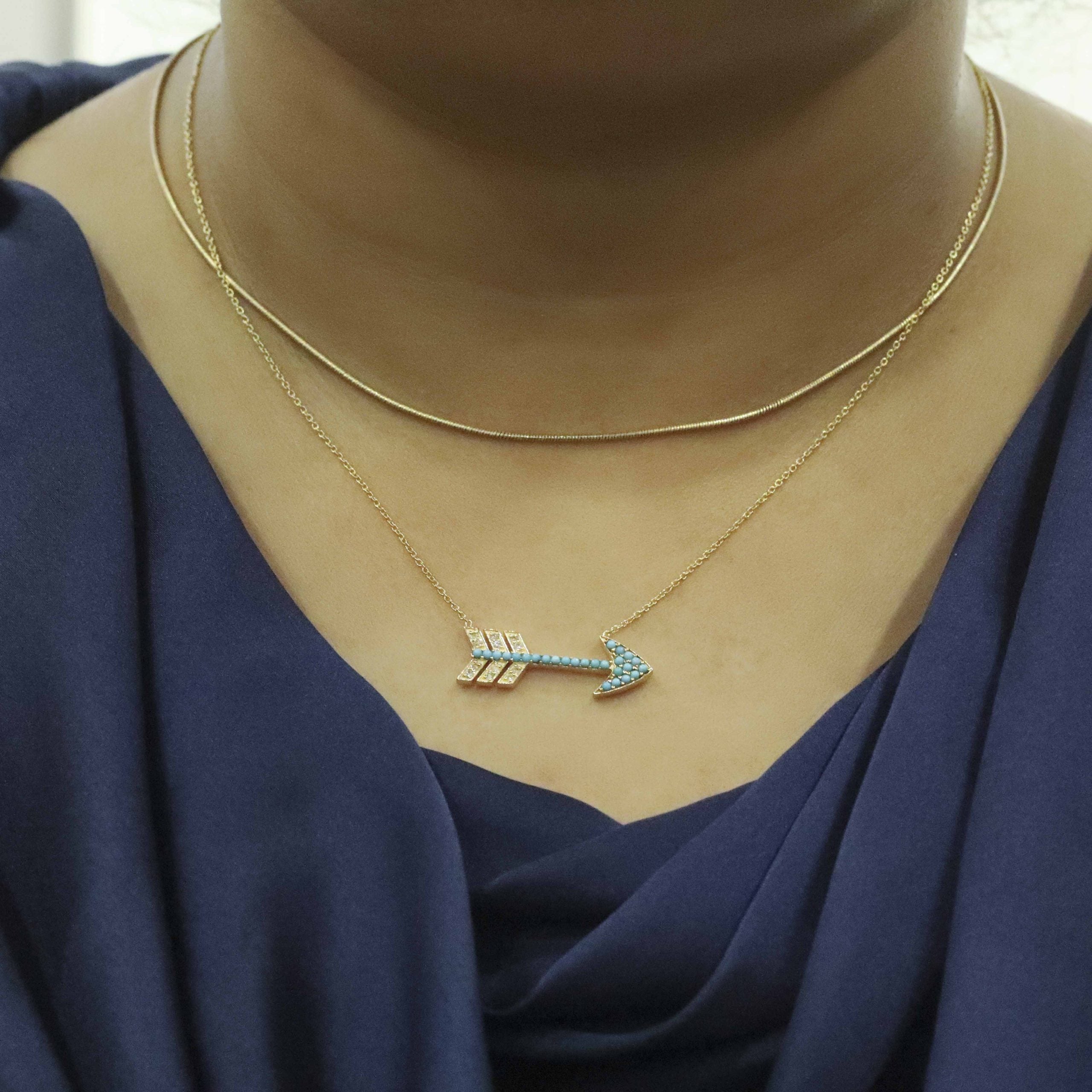 Turquoise Reed Pendant - The Jewelz 