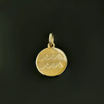 Zodiac Sign Engraved Necklace