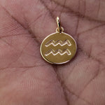 Zodiac Sign Engraved Necklace
