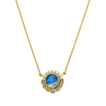 Moonstone Halo Pendant