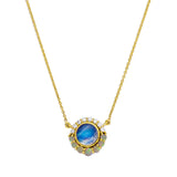 Moonstone Halo Pendant