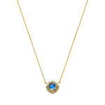 Moonstone Halo Pendant