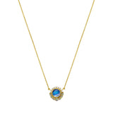 Moonstone Halo Pendant