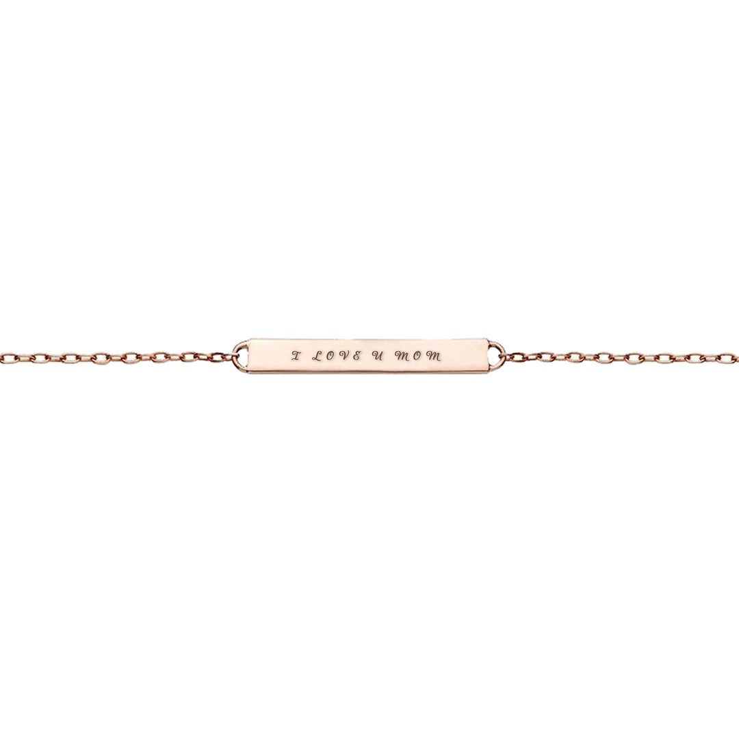 I Love You Mom Pendant (Personalized Engraving)