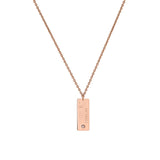 Roman Numeral Bar Necklace (Personalized Engraving)