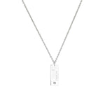 Roman Numeral Bar Necklace (Personalized Engraving)