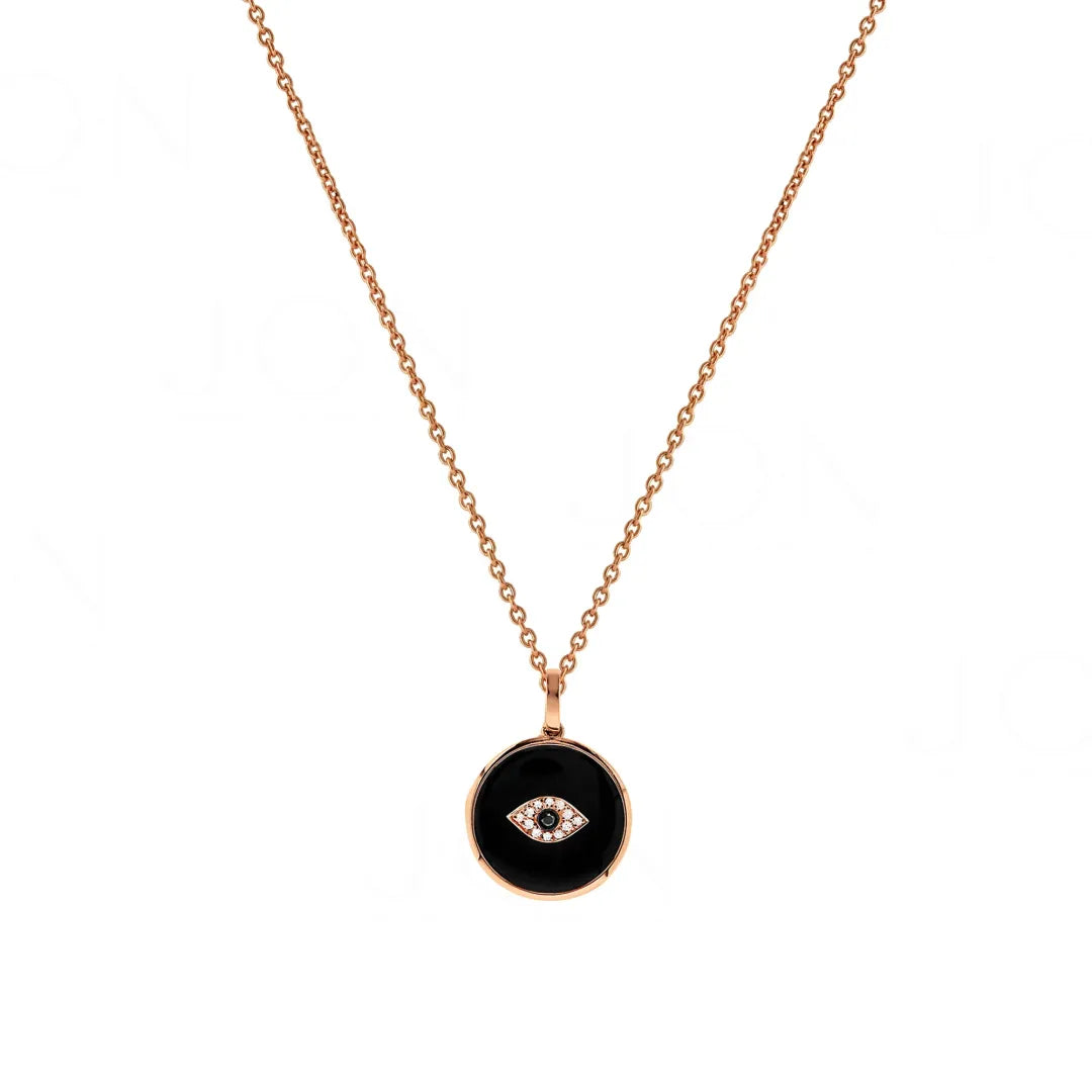 Onyx Evil Eye Necklace