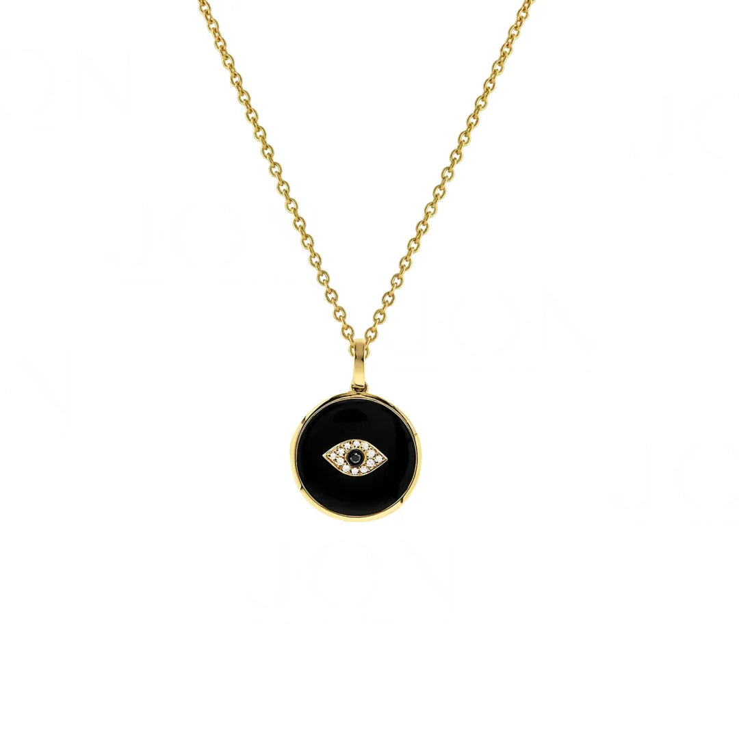 Onyx Evil Eye Necklace