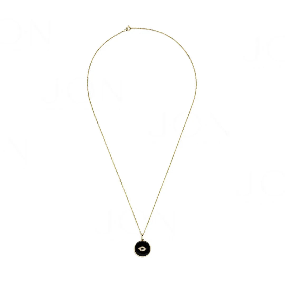 Onyx Evil Eye Necklace