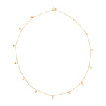 Disc Charm Choker|14k Gold Necklace
