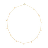 Disc Charm Choker|14k Gold Necklace