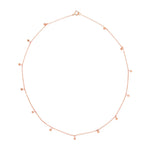 Disc Charm Choker|14k Gold Necklace