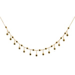 Black Diamond Fringe Necklace|14k Gold