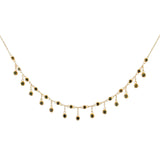Black Diamond Fringe Necklace|14k Gold