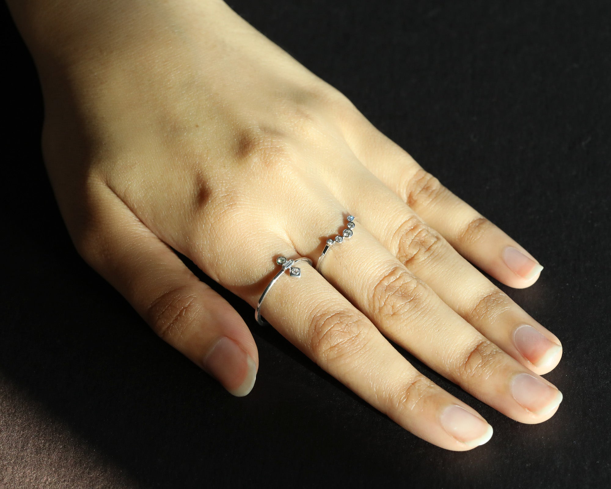Geometric Baguette Diamond Band - The Jewelz 