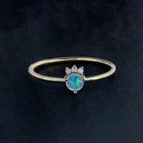 Opal Diamond Band