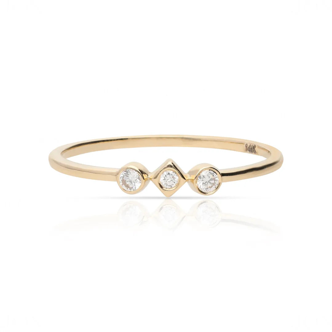 Trine Diamond Ring