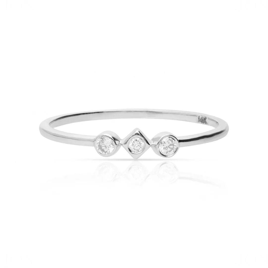 Trine Diamond Ring