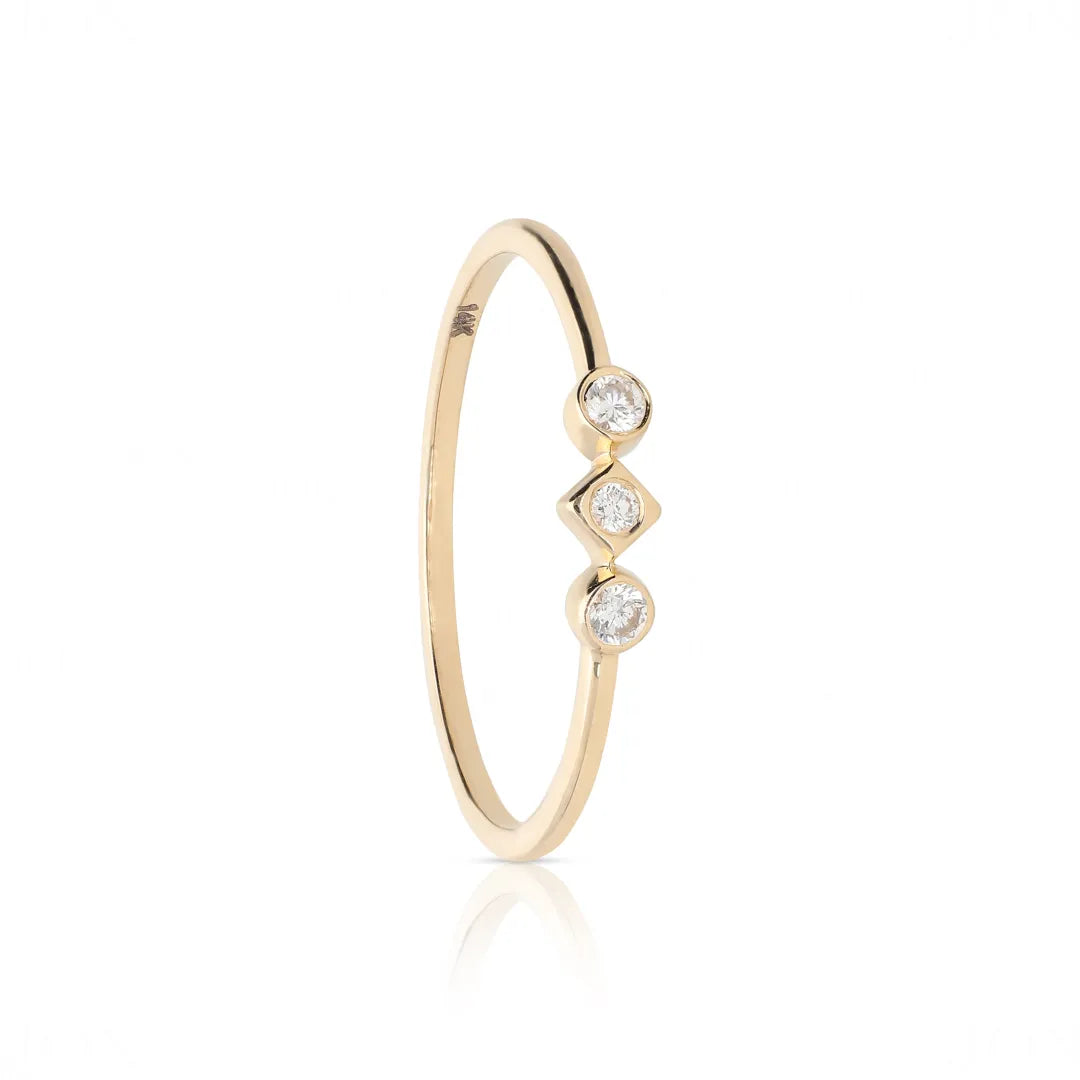 Trine Diamond Ring