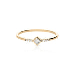 René Princess-Cut Diamond Ring