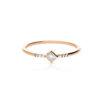 René Princess-Cut Diamond Ring