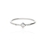 René Princess-Cut Diamond Ring