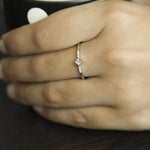 René Princess-Cut Diamond Ring