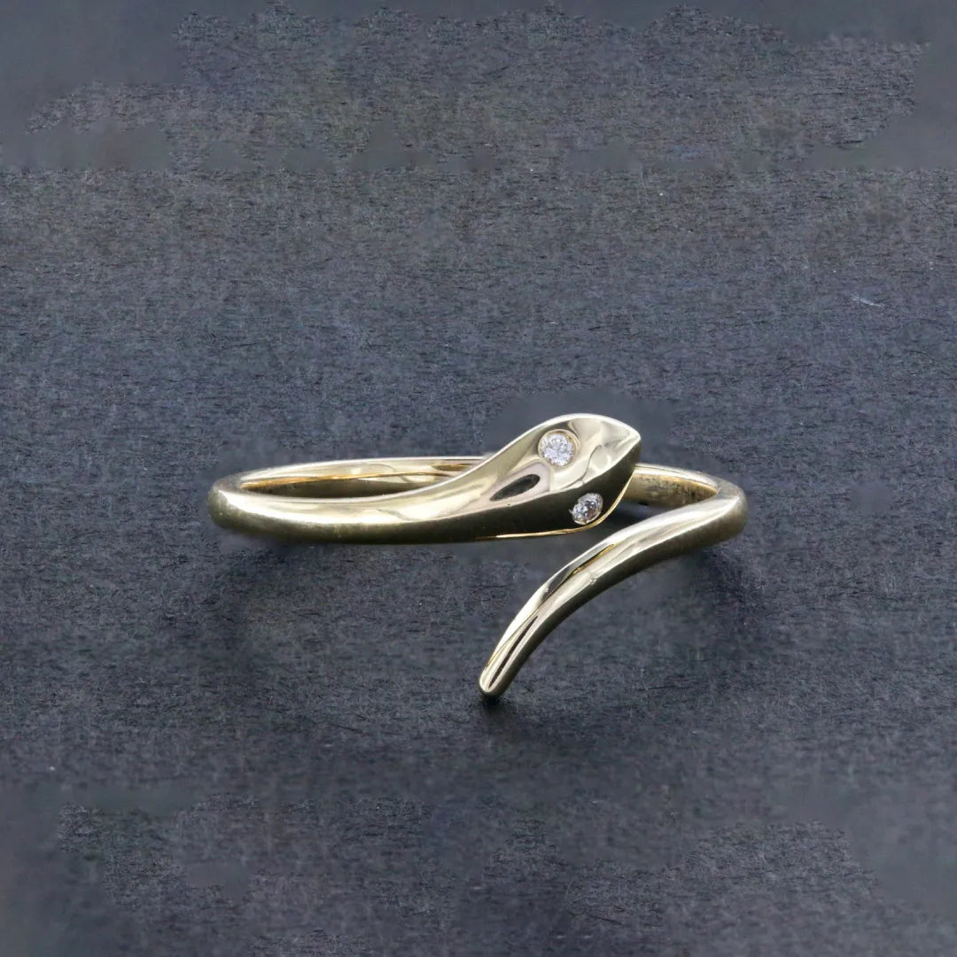 Open Cuff Serpent Ring
