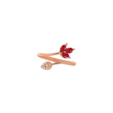 Ruby Pear Ring