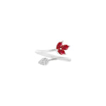 Ruby Pear Ring