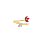 Ruby Pear Ring