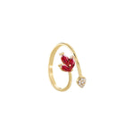 Ruby Pear Ring