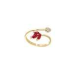 Ruby Pear Ring