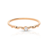Diamond Wave Ring