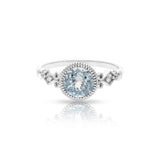 Aquamarine Orb Ring