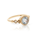 Aquamarine Orb Ring
