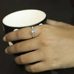 Aquamarine Orb Ring
