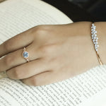 Aquamarine Orb Ring