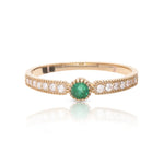 Emerald Wedding Band