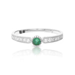Emerald Wedding Band
