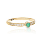 Emerald Wedding Band