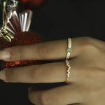 Emerald Wedding Band