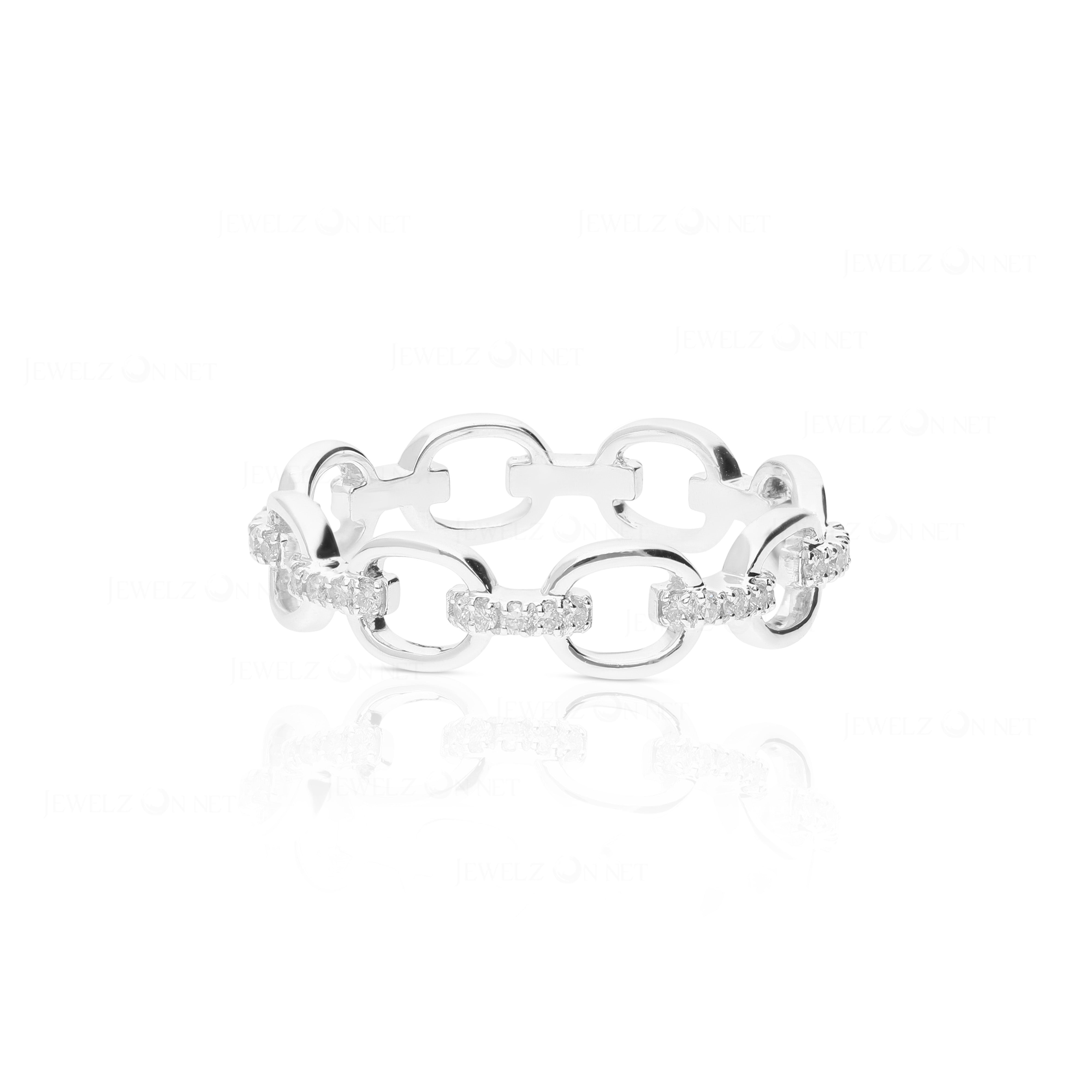 Diamond Link Ring - The Jewelz 