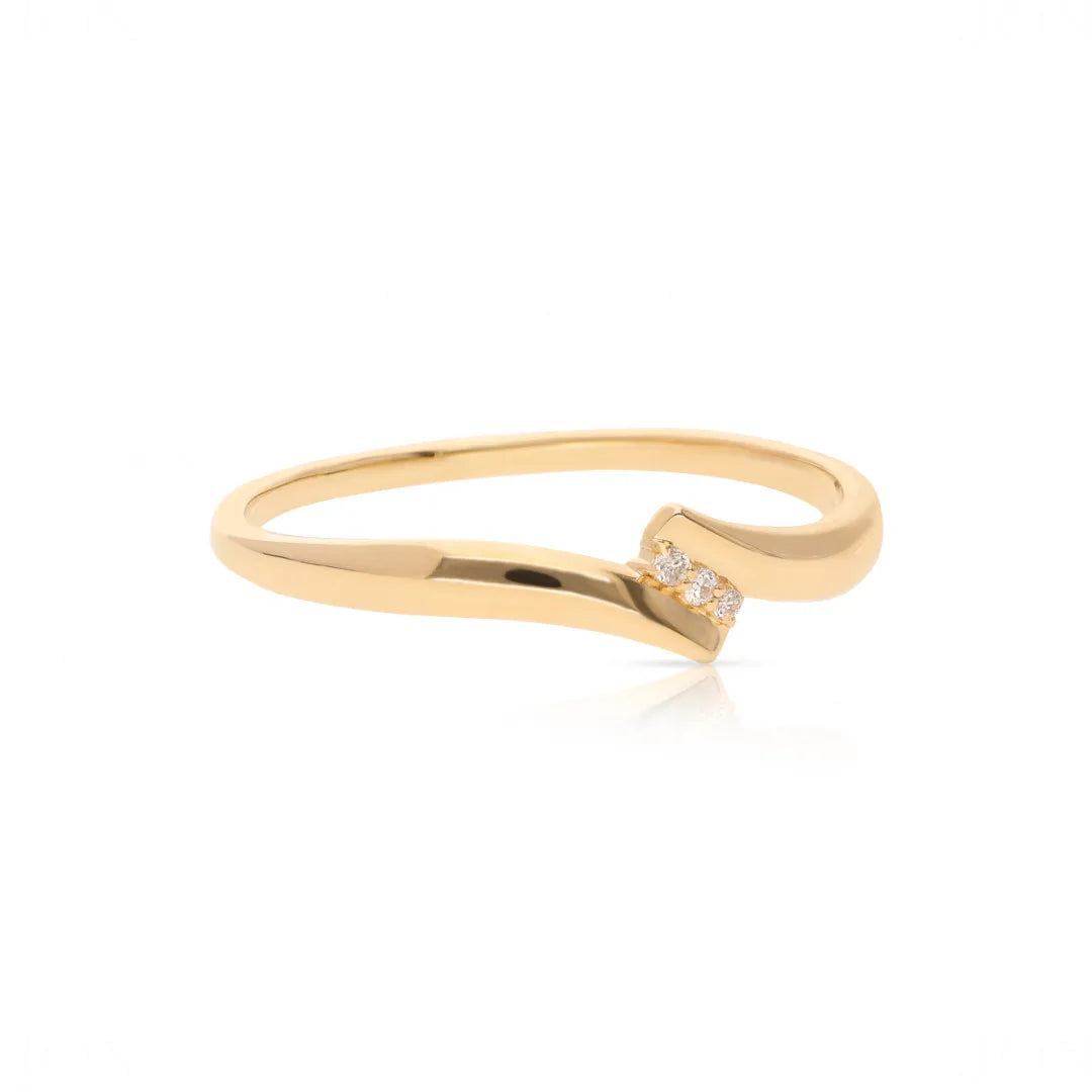 Diamond Trey Bypass Ring